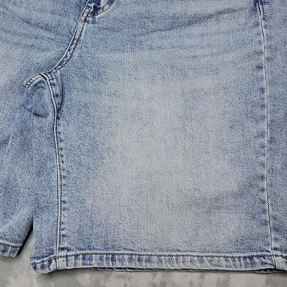 Wrangler Shorts Womens 10 Blue 1960923 High Rise Bermuda Denim Jean Cutoff - Picture 3 of 11